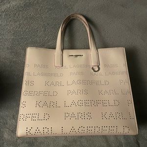 Karl Lagerfeld ladies bag. Pink trim in handle